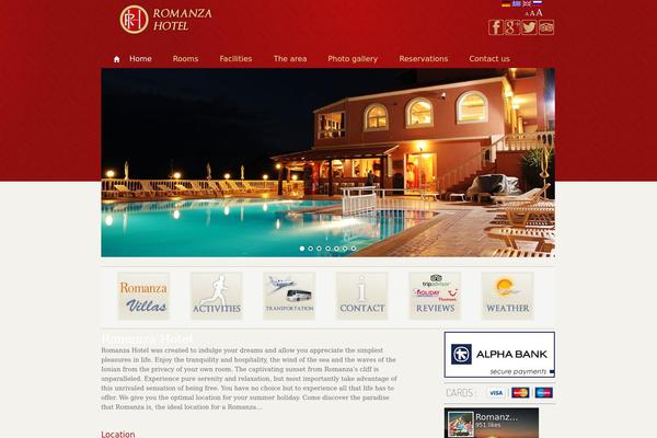 romanzahotel.com site used Goromanza