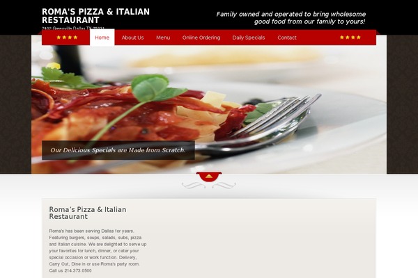 romas-italia.com site used The Restaurant