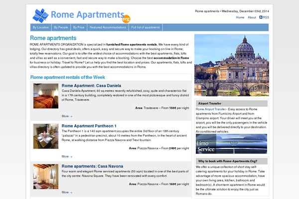 rome-apartments.org site used Rome-apartments