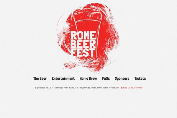 romebeerfest.com site used Beer-2015