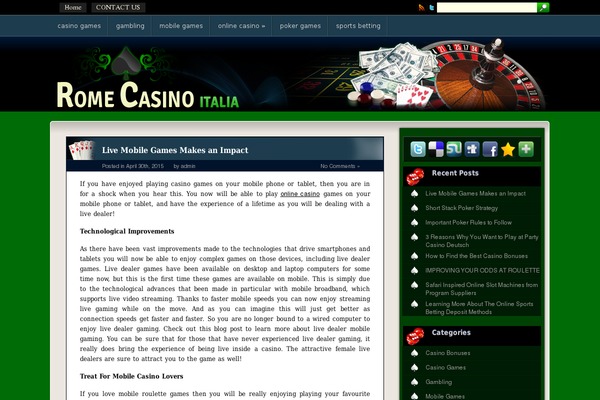 romecasinoitalia.com site used Casinozone