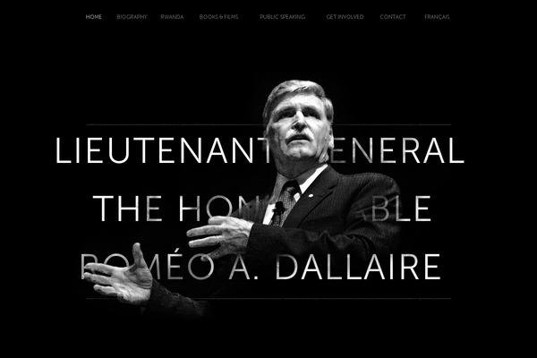 romeodallaire.com site used Romeo