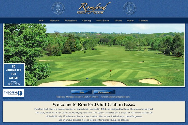 romfordgolfclub.com site used Golfclub