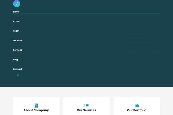 The7 theme site design template sample