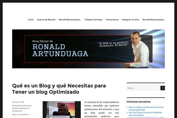 WordPress website example screenshot