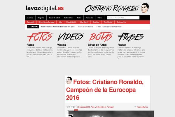 ronaldoweb.com site used Izquierda