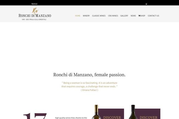 ronchidimanzano.com site used Cantina