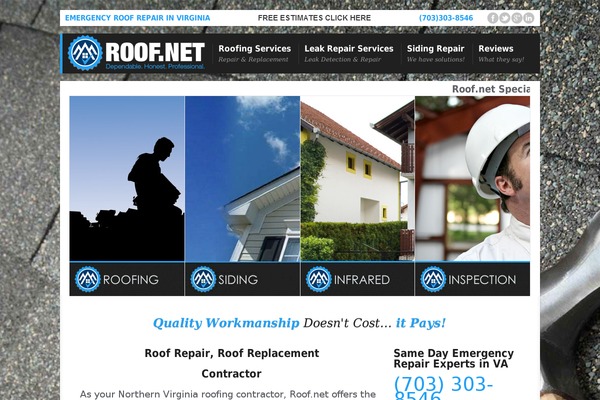 roof.net site used Divi