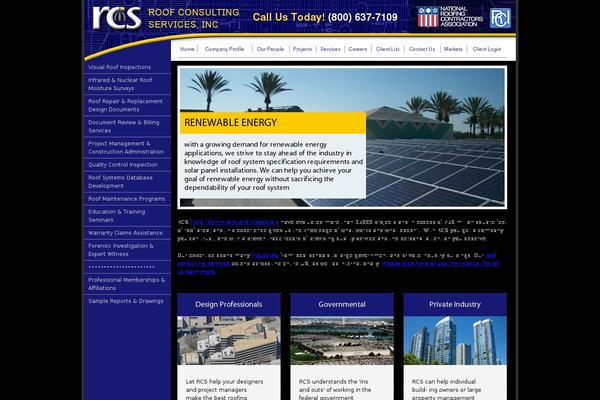 Roofing theme site design template sample