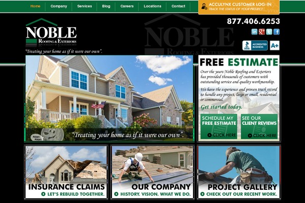 roofsbynoble.com site used Noble