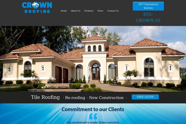 roofwithcrown.com site used Crownroofing