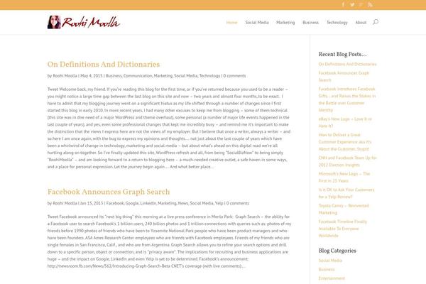 WordPress website example screenshot