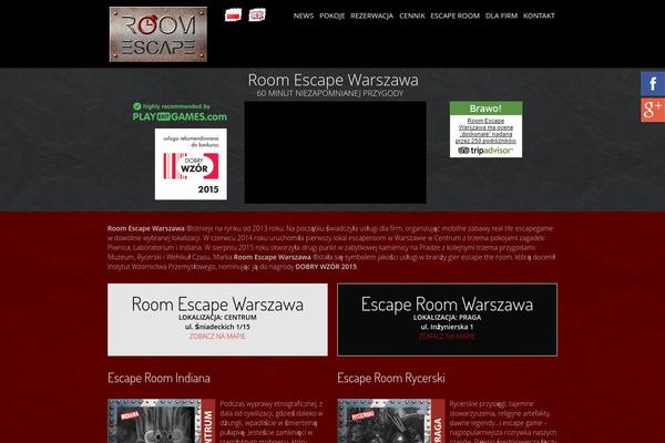 roomescape.pl site used Roomescape