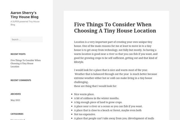 WordPress website example screenshot
