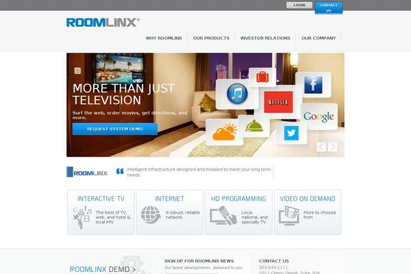 roomlinx.com site used Curveflow