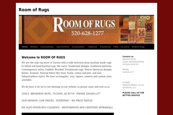 WordPress website example screenshot