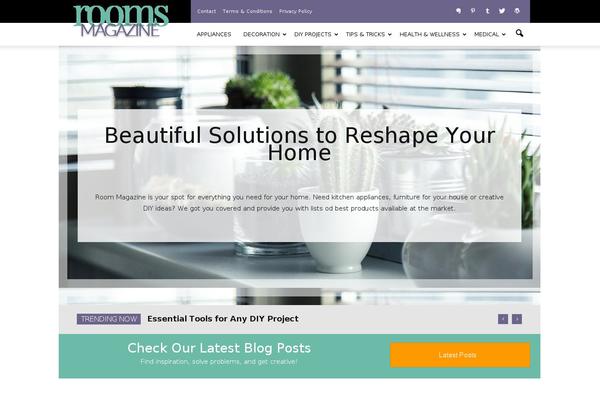 roomsmagazine.com site used Newspaper