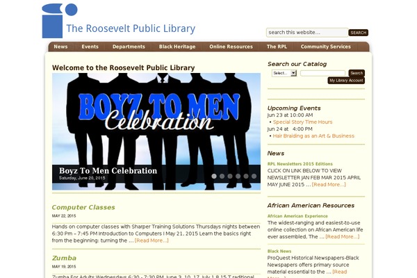 rooseveltlibrary.org site used Rooseveltpubliclibrary