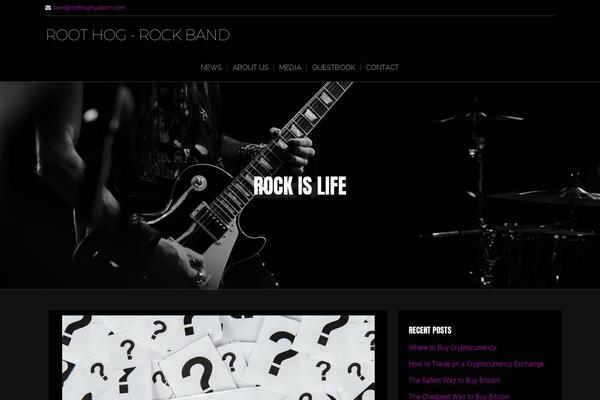 Music Lite theme site design template sample