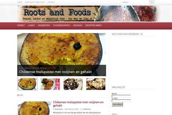 Foodpress theme site design template sample