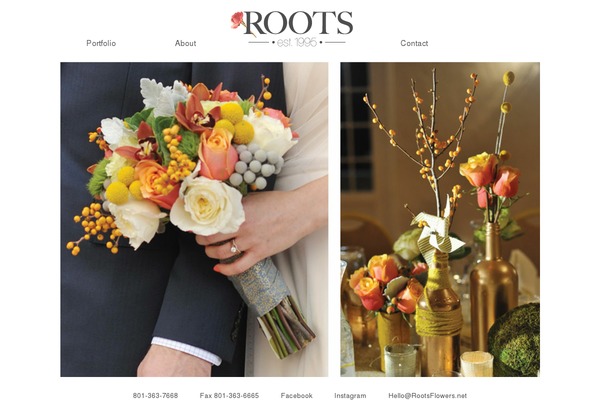 rootsflowers.net site used Roots