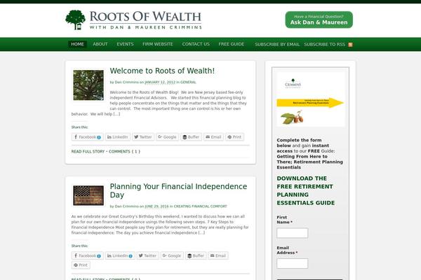 WordPress website example screenshot