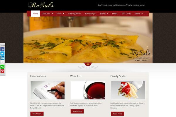 The Restaurant theme site design template sample