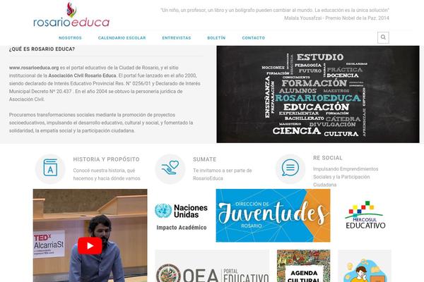 rosarioeduca.org site used Rosarioeduca