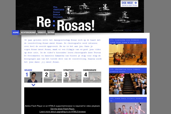 rosasdanstrosas.be site used Danstrosasdanst