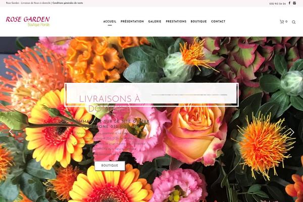 Flower-shop theme site design template sample