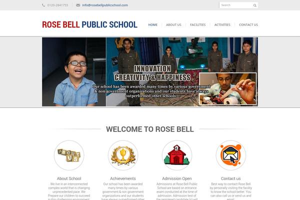 rosebellpublicschool.com site used Kage