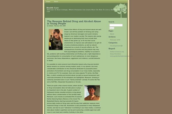 SoftGreen theme site design template sample