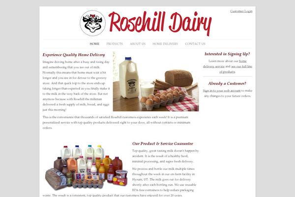 rosehilldairy.com site used Headway