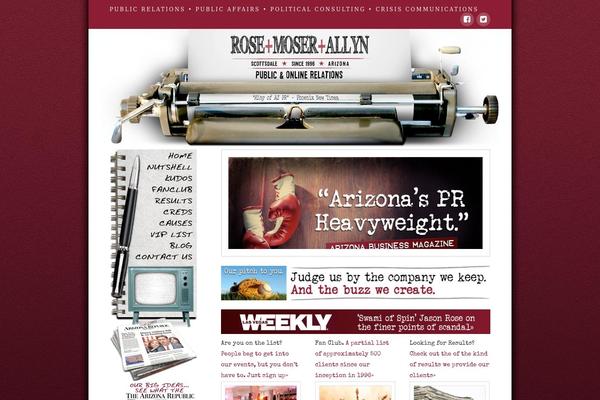 WordPress website example screenshot