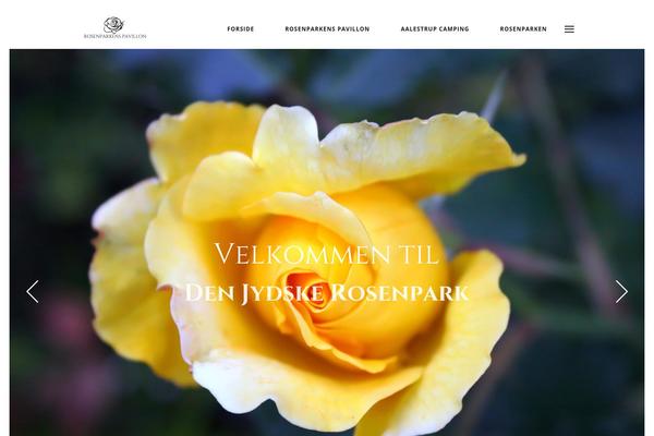 Rosebud theme site design template sample