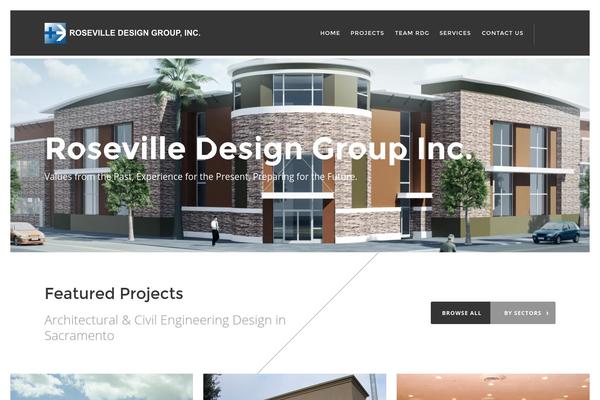 rosevilledesigngroup.com site used Thearchitect-v2