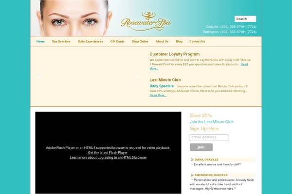 rosewaterspa.com site used Rosewater