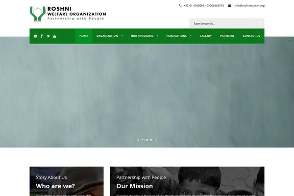 roshnimultan.org site used Charityhub