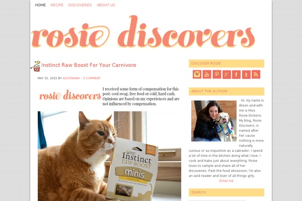 rosiediscovers.com site used Blissful