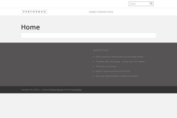Performag theme site design template sample