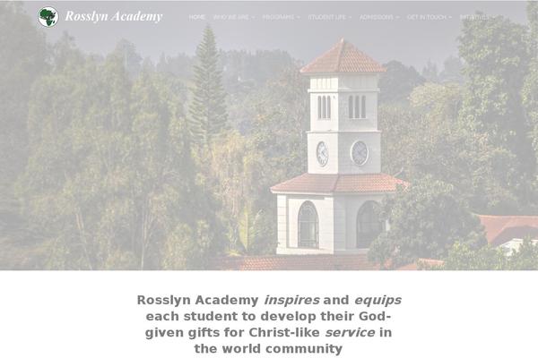 rosslynacademy.org site used X | The Theme