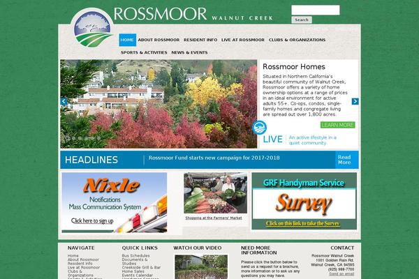 rossmoor.com site used Rossmoor