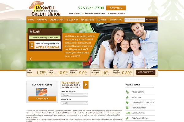 roswellcu.org site used Rosewell
