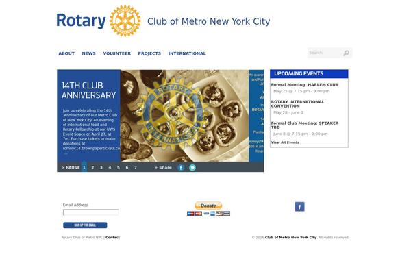 rotarymetronyc.org site used Rotarytheme-metronyc-child