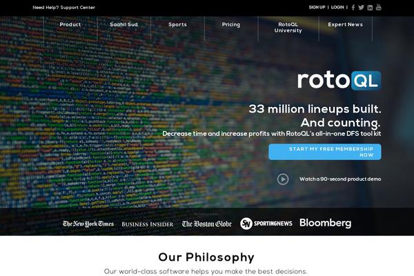 rotoql.com site used Contently-new