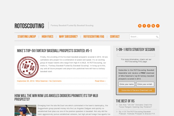 rotoscouting.com site used Hannari-pro