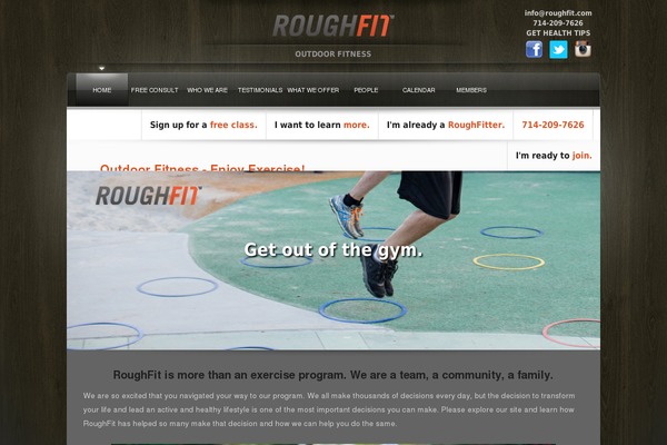 roughfit.com site used Woodtop