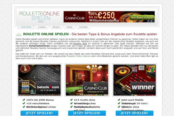 roulette theme websites examples