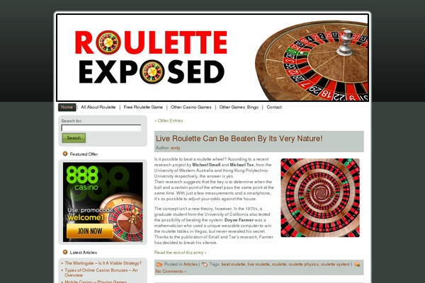 rouletteexposed.com site used Re-theme