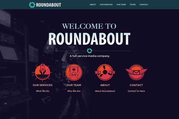 Roundabout theme site design template sample